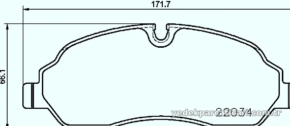 BREMBO P24171 Fren Disk Balata - BREMBO - P24171