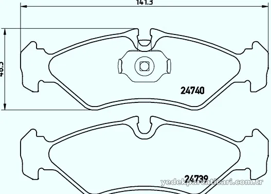 BREMBO P50081 Fren Disk Balata - BREMBO - P50081