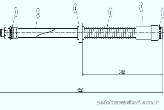 CAVO C800532B Fren Hortumu - CAVO - C800532B