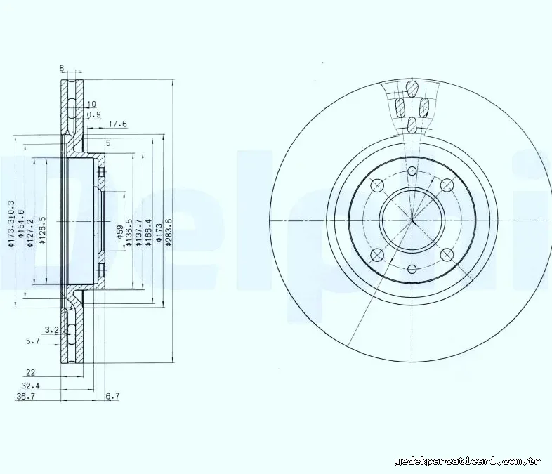DELPHI BG2407 Fren Disk Ayna - DELPHI - BG2407