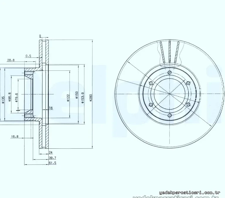 DELPHI BG3553 Fren Disk Ayna - DELPHI - BG3553