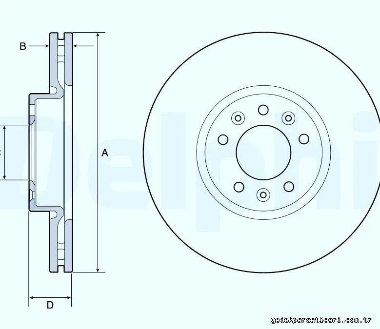DELPHI BG4805C Fren Disk Ayna - DELPHI - BG4805C