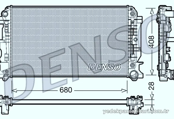 DENSO DRM17044 Su Radyatörü - DENSO - DRM17044