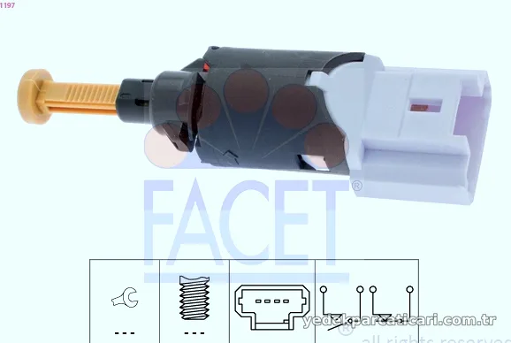 FACET 71197 Fren Müşürü - FACET - 71197