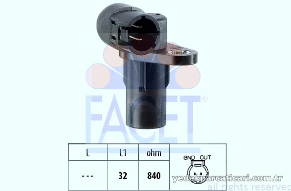 FACET 90291 Eksantrik Devir Sensörü - FACET - 90291
