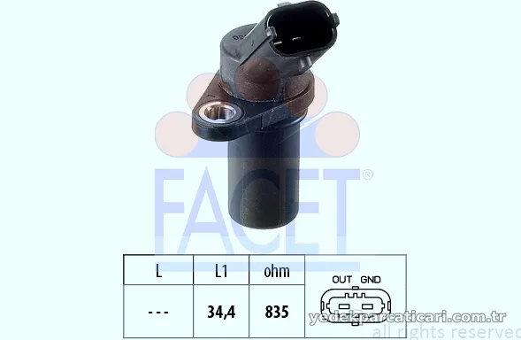 FACET 90837 Eksantrik Devir Sensörü - FACET - 90837