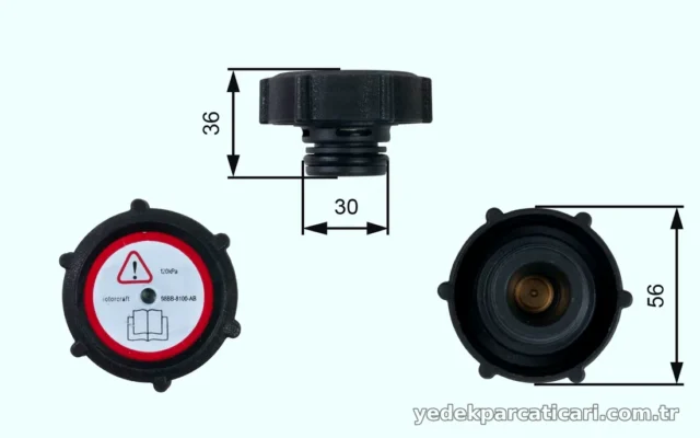 GATES RC230 Radyatör Yedek Su Depo Kapağı