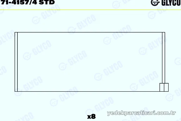 GLYCO 7141574STD Kol Yatak - GLYCO - 7141574STD