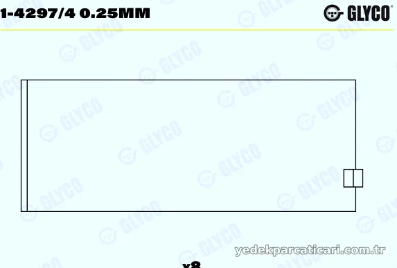 GLYCO 7142974025MM Kol Yatak - GLYCO - 7142974025MM