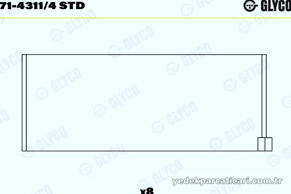GLYCO 7143114STD Kol Yatak - GLYCO - 7143114STD