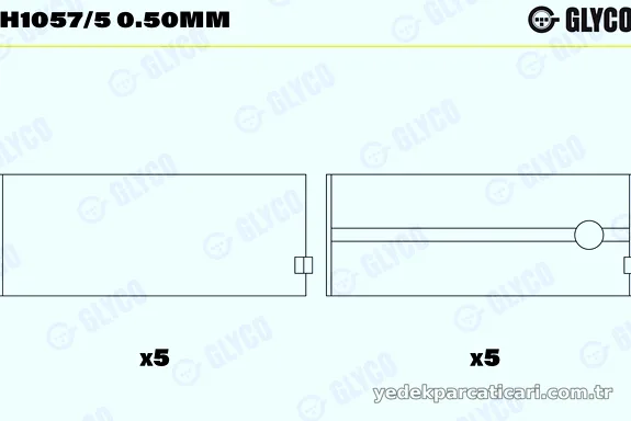 GLYCO H10575050MM Ana Yatak - GLYCO - H10575050MM