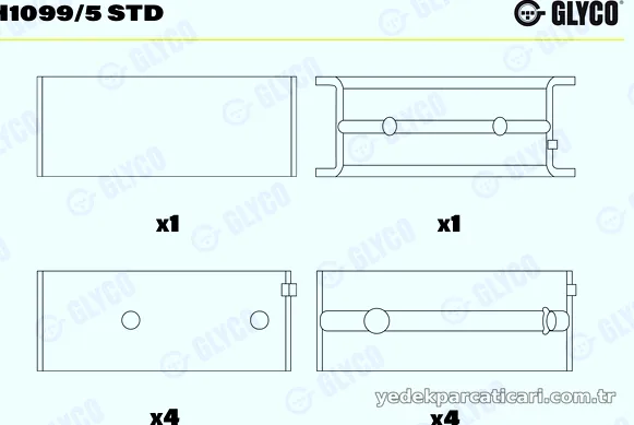 GLYCO H10995STD Ana Yatak - GLYCO - H10995STD