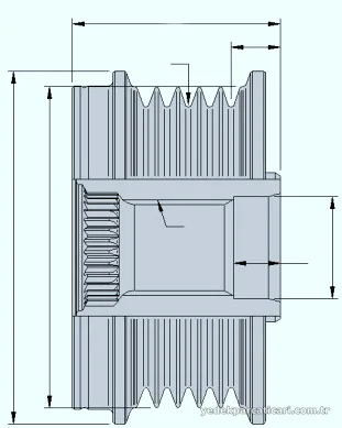 HELLA 9XU358038341 Alternatör Kasnağı - HELLA - 9XU358038341