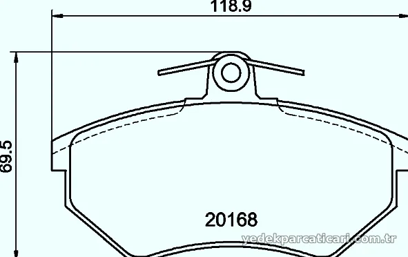 HELLA PAGID 8DB355017901 Fren Disk Balata - HELLA PAGID - 8DB355017901