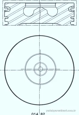 MAHLE 0148201 Piston - MAHLE - 0148201