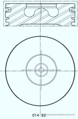 MAHLE 0148202 Piston - MAHLE - 0148202