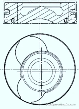 MAHLE 0220100 Piston - MAHLE - 0220100