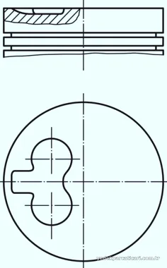 MAHLE 0397800 Piston - MAHLE - 0397800