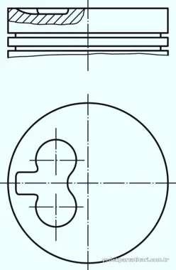 MAHLE 0397801 Piston - MAHLE - 0397801