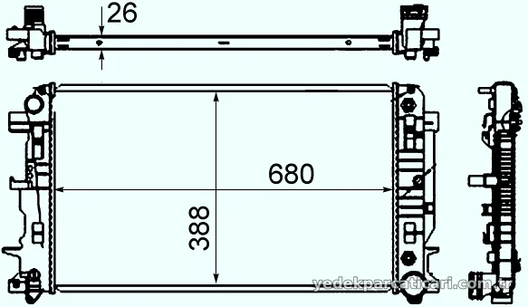 MAHLE CR62000S Su Radyatörü - MAHLE - CR62000S