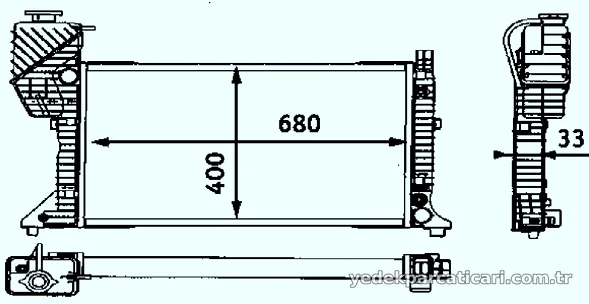 MAHLE CR667000S Su Radyatörü - MAHLE - CR667000S
