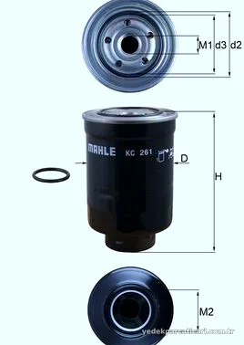 MAHLE KC261D Yakıt Filtresi - MAHLE - KC261D