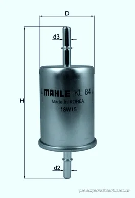 MAHLE KL84 Yakıt Filtresi - MAHLE - KL84