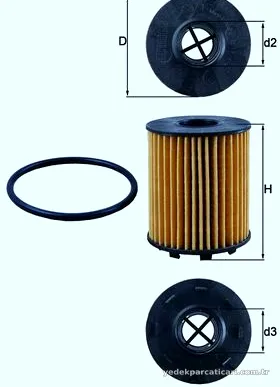 MAHLE OX371D Yağ Filtresi - MAHLE - OX371D