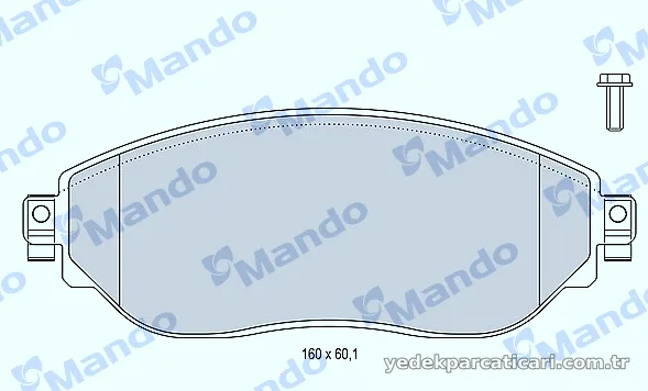 MANDO MBF015048 Fren Disk Balata - MANDO - MBF015048