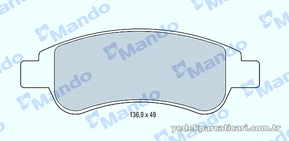 MANDO MBF015153 Fren Disk Balata - MANDO - MBF015153