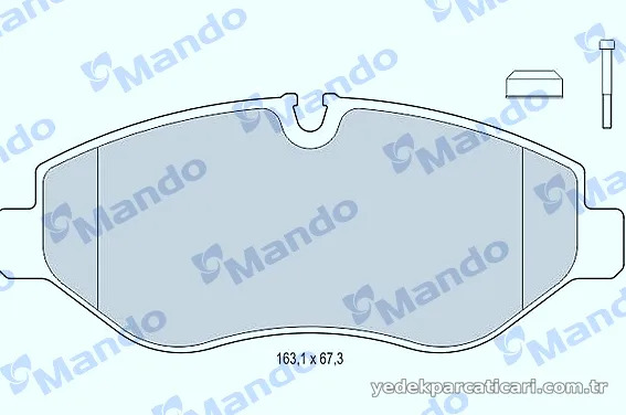MANDO MBF015671 Fren Disk Balata - MANDO - MBF015671