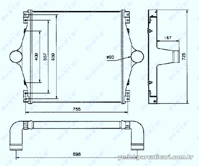 NRF 30814 Turbo Radyatörü - NRF - 30814
