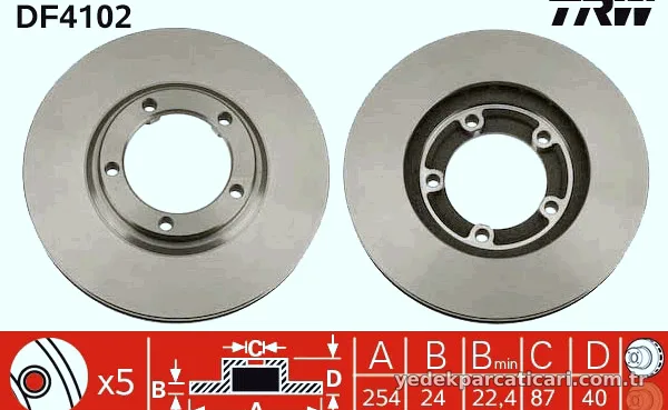 TRW DF4102 Fren Disk Ayna - TRW - DF4102