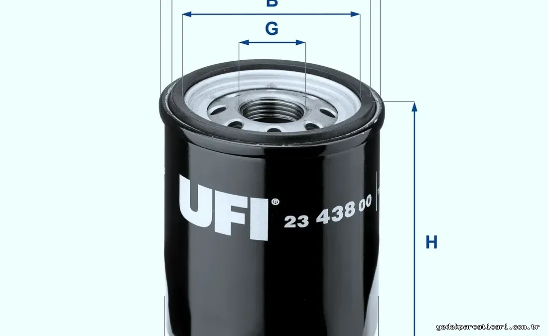 UFI 2343800 Yağ Filtresi - UFI - 2343800