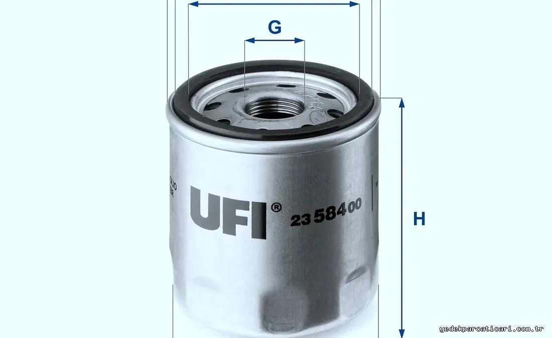 UFI 2358400 Yağ Filtresi - UFI - 2358400