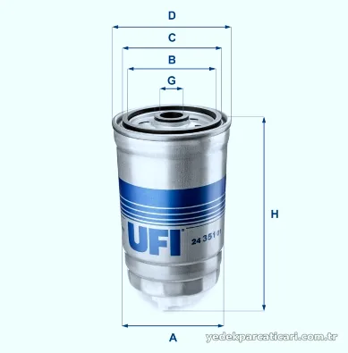 UFI 2435101 Yakıt Filtresi - UFI - 2435101