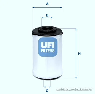 UFI 26H2O03 Yakıt Filtresi - UFI - 26H2O03