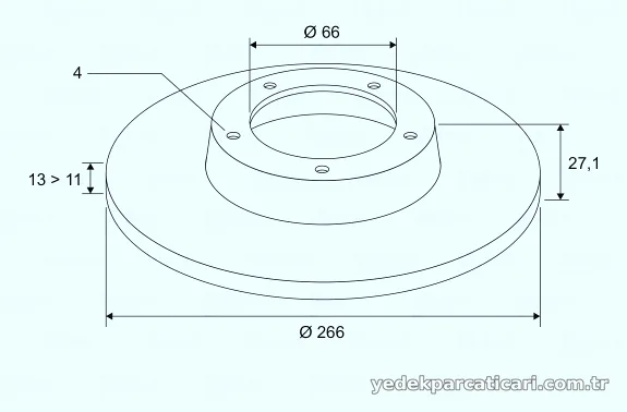 VALEO 186599 Fren Disk Ayna - VALEO - 186599