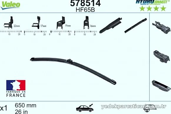 VALEO 578514 Silecek Süpürgesi - VALEO - 578514