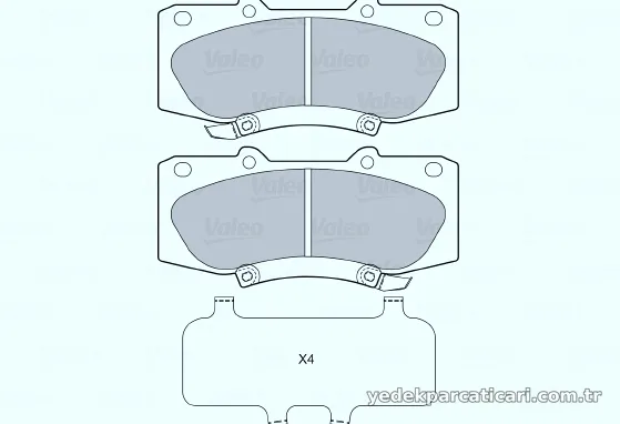 VALEO 670284 Fren Disk Balata - VALEO - 670284