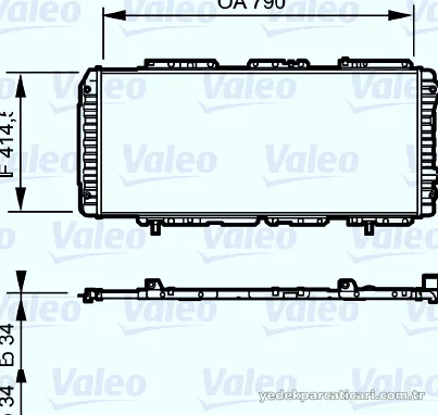 VALEO 731611 Su Radyatörü - VALEO - 731611