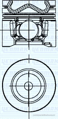 YENMAK 3104496000 Piston - YENMAK - 3104496000